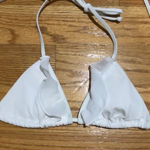 VICTORIA SECRET white bathing suit top XS